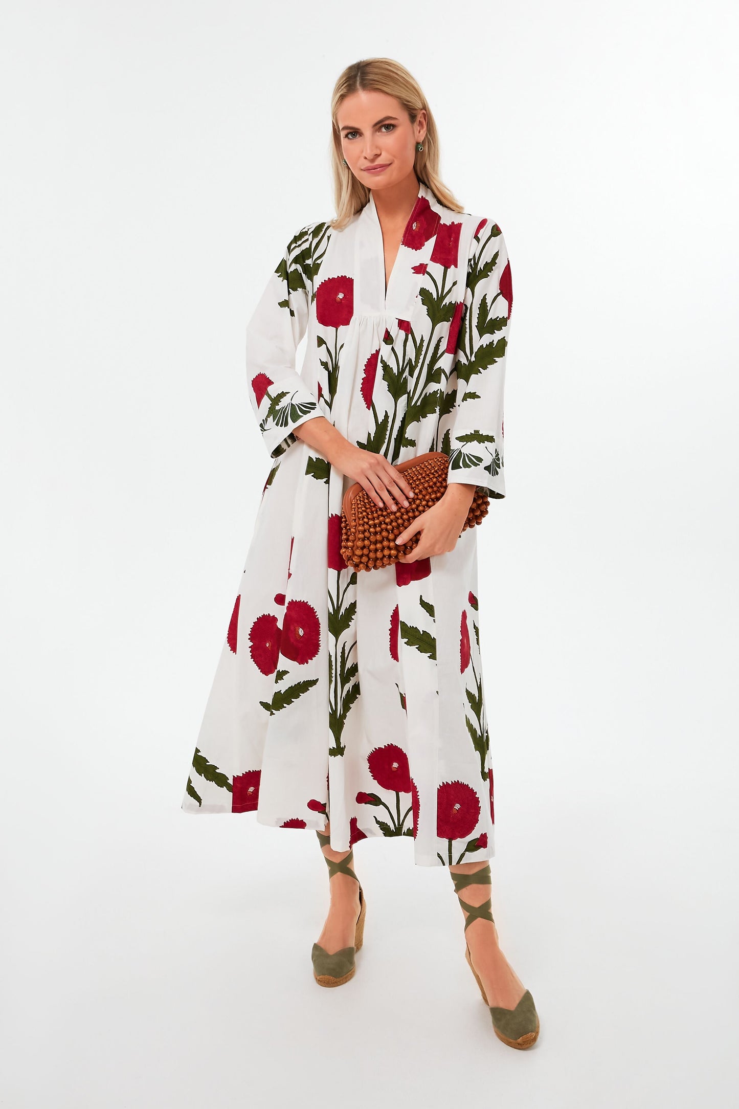 Red Poppy Krait Kaftan