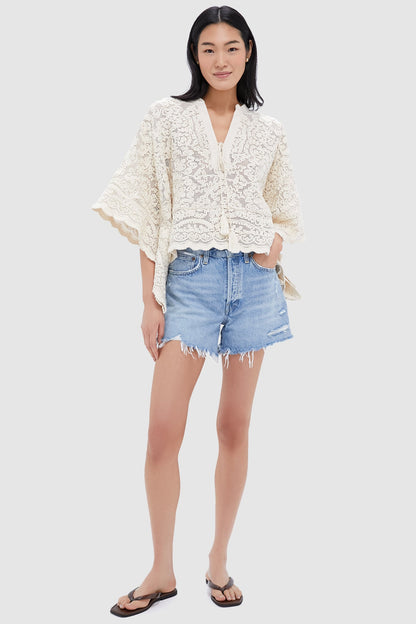 Tan Lace Apollo Poncho