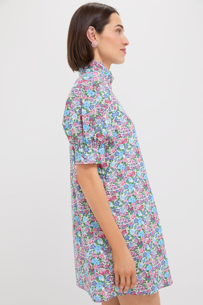 Multi Rose Floral Louisa Mini Dress