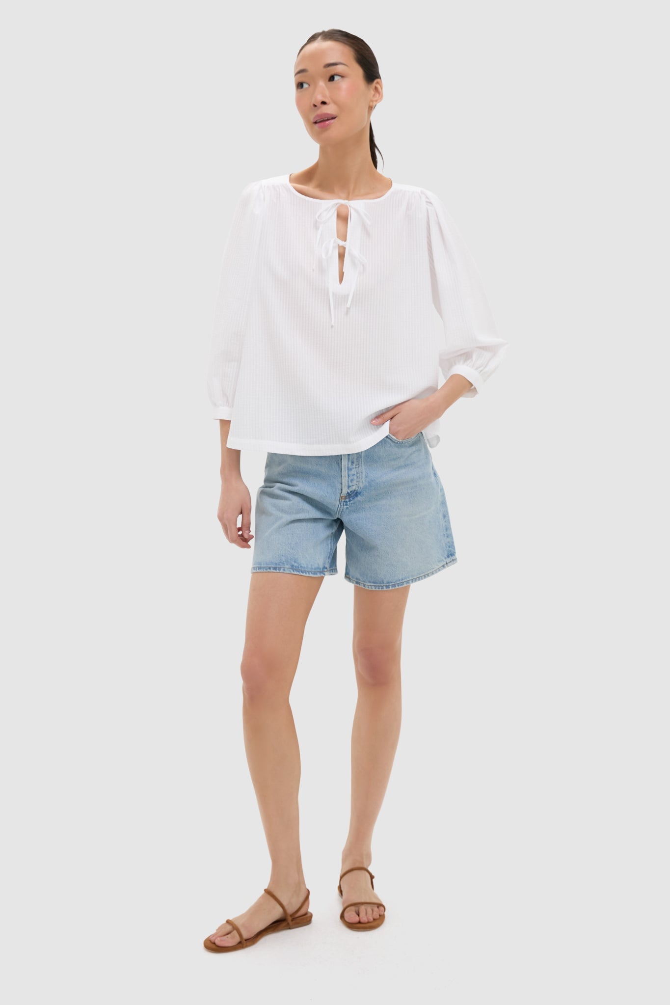 White Tie Josephine Blouse