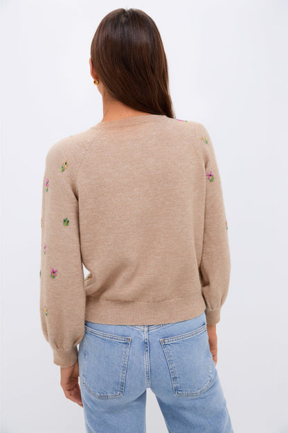 Multi Floral Embellishment Elsie Cardigan