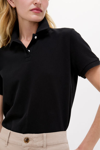Black Pique Pique Murray Classic Polo
