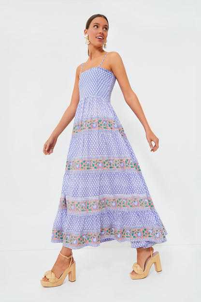 Campania Peri Smocked Back Maxi Dress