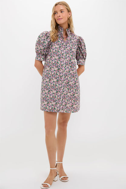 Purple Multi Floral Louisa Mini Dress