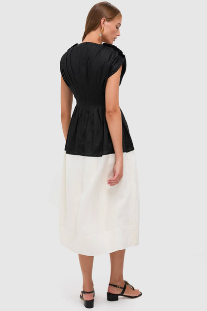 Multi Nicola Ramie Tank Midi Dress