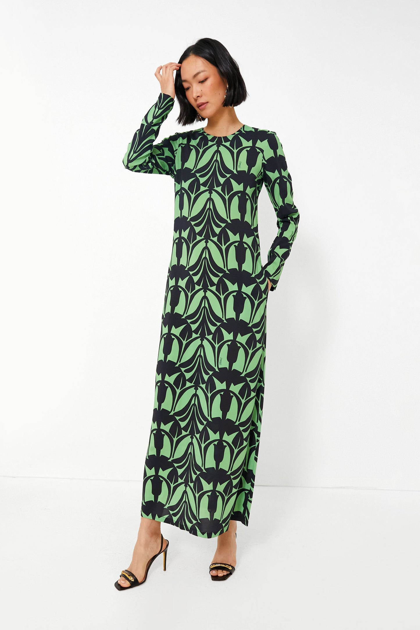 Papyrus Long Sleeve Swing Dress