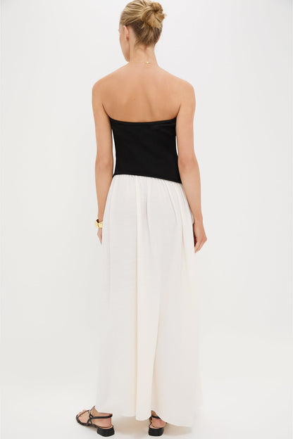 Brule & Noir Strapless Soglio Dress