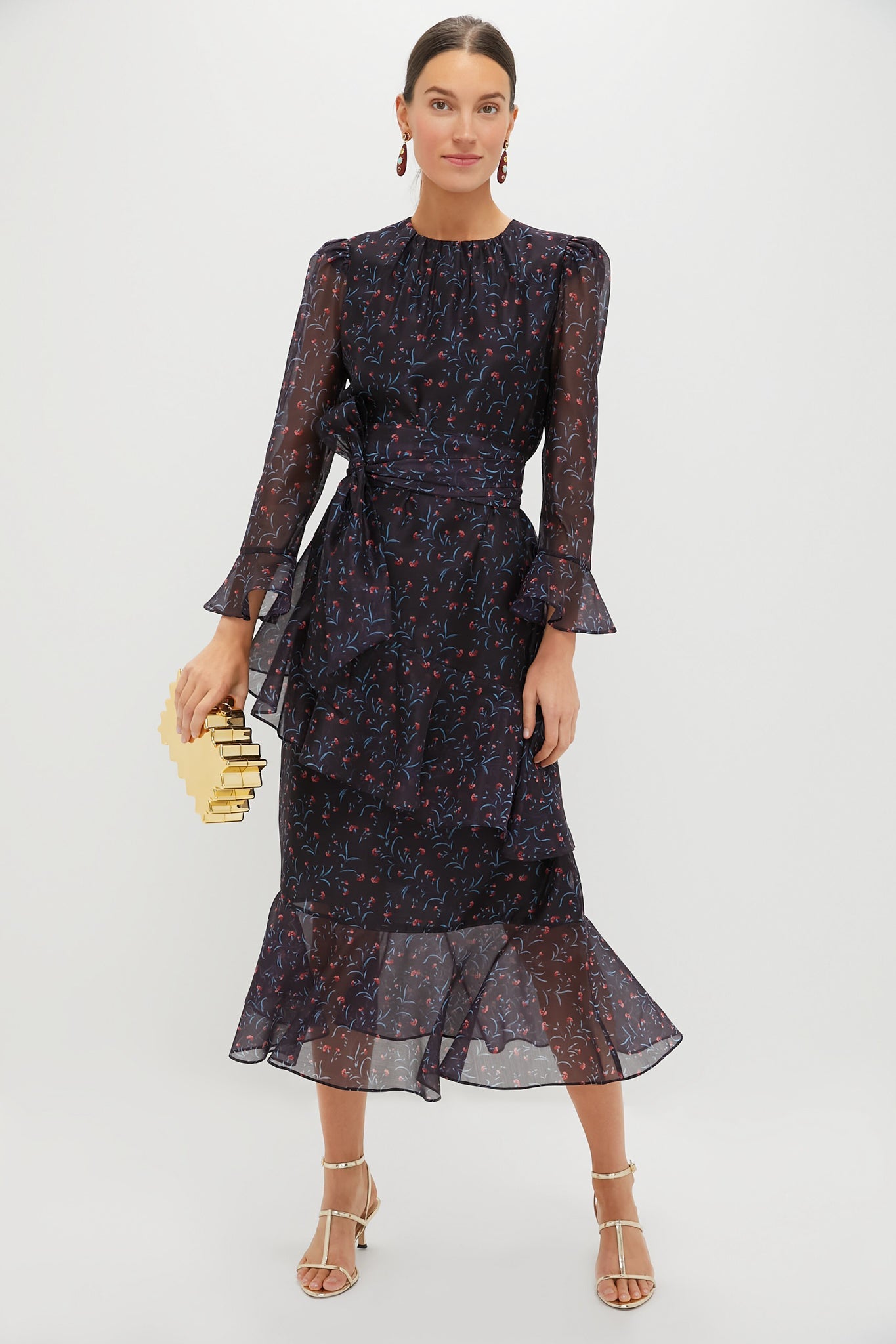 Midnight Oleander Sasha Dress