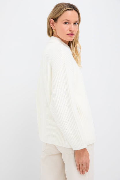 Winter White Crewneck Jack Sweater