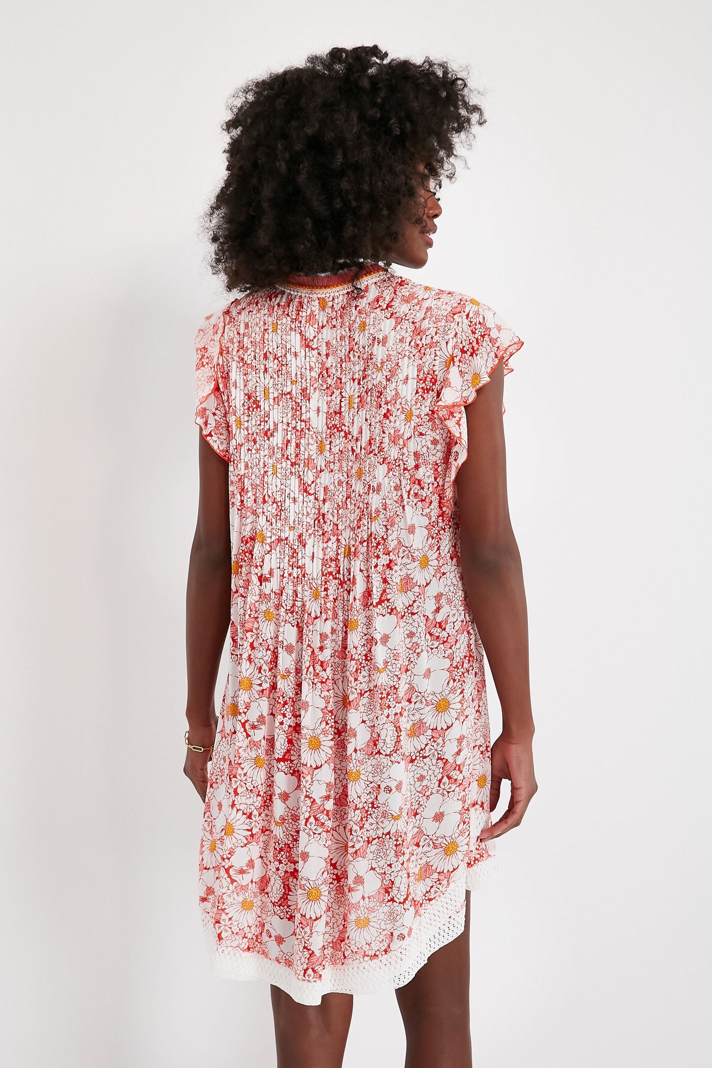 Orange Mid 70s Garden Sasha Mini Dress