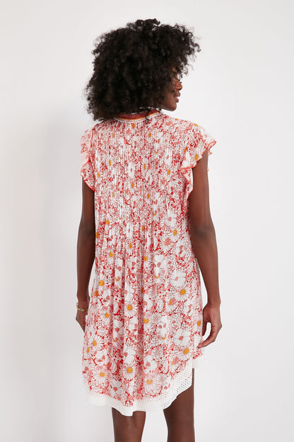 Orange Mid 70s Garden Sasha Mini Dress