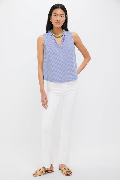 Striped Veronica Top