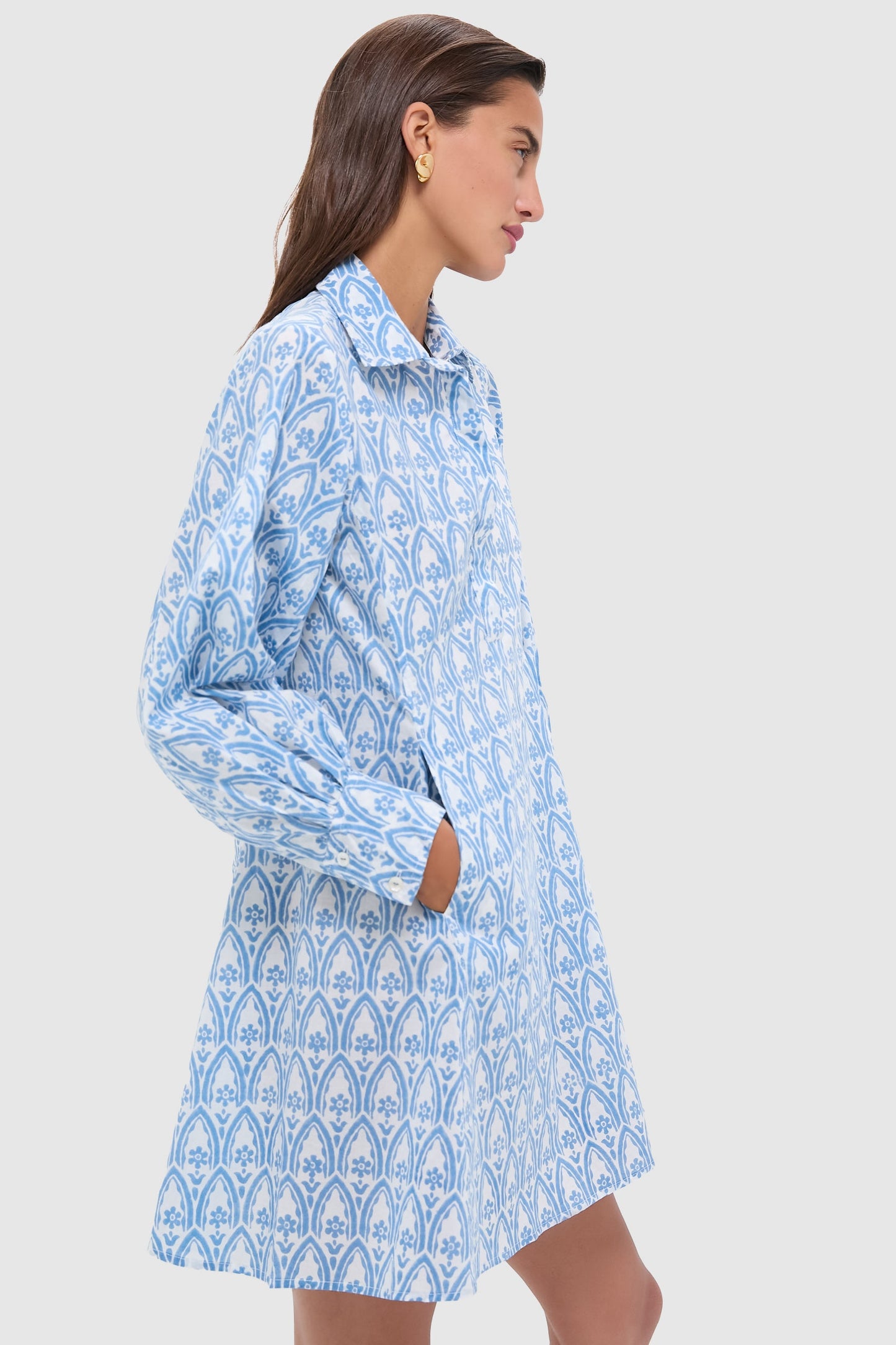 Light Blue Taormina Chloe Short Dress