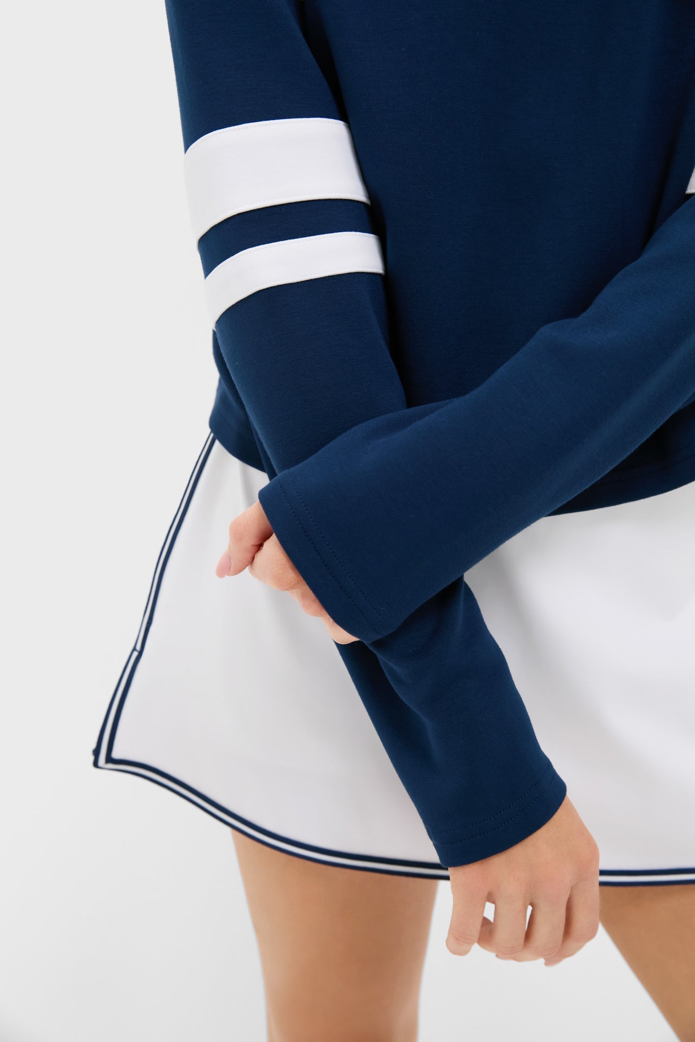 Navy Varsity Comfort Stretch Matilda Pullover