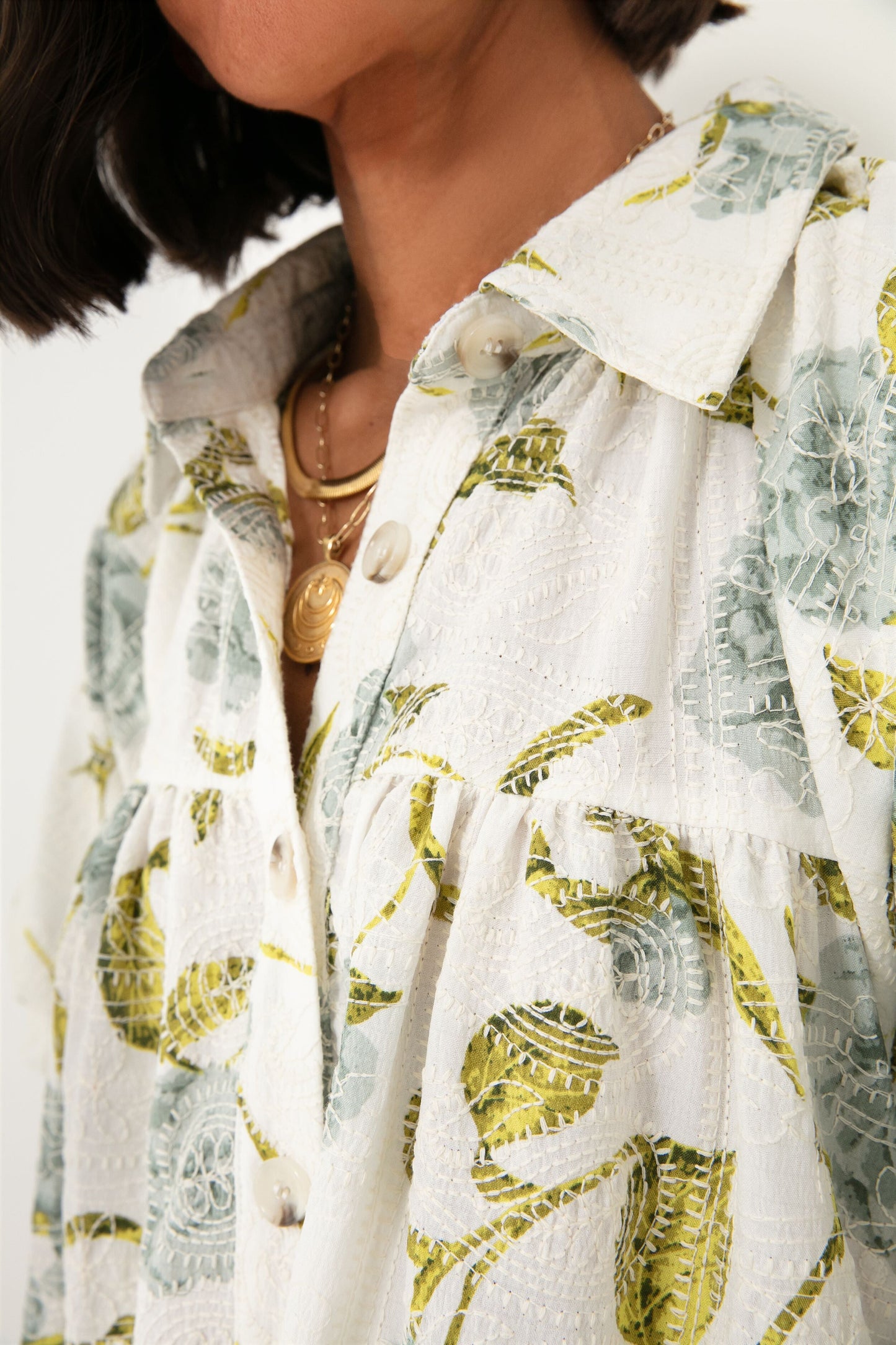 Sage Blue Jayla Shirt Dress
