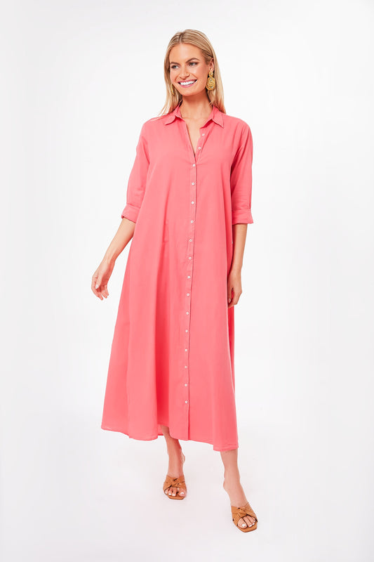 Coral Glow Boden Dress
