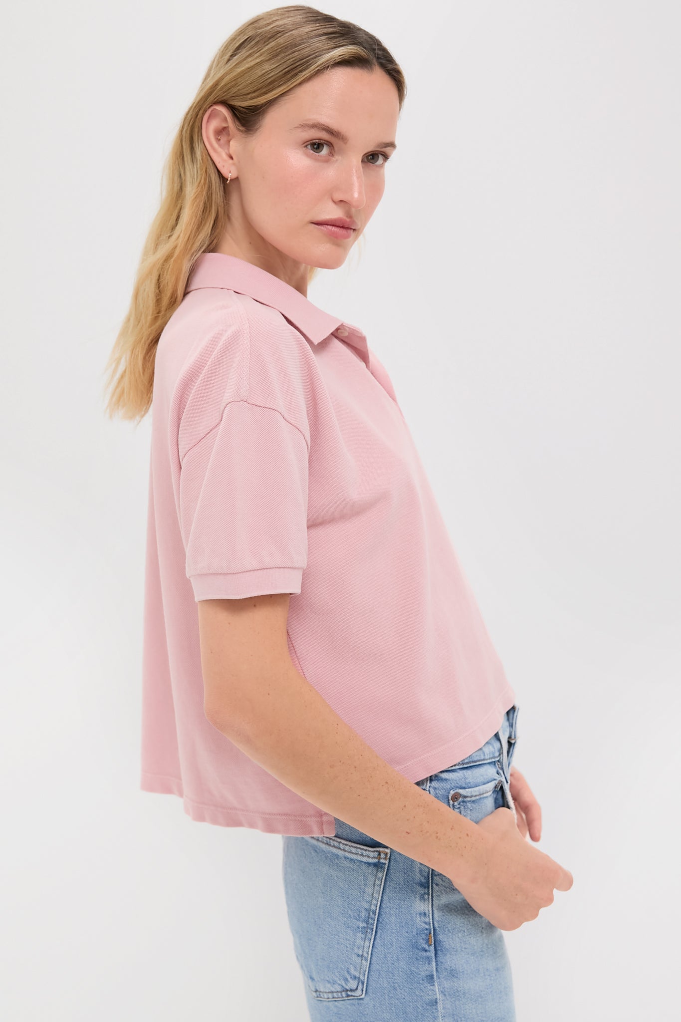 Pink Pique Holmes Boyfriend Polo