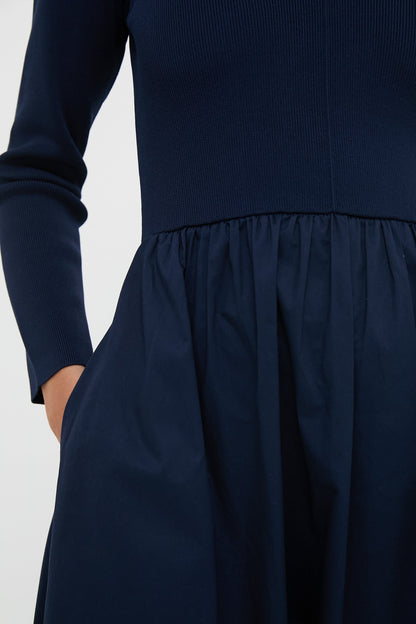 Navy Clea Dress