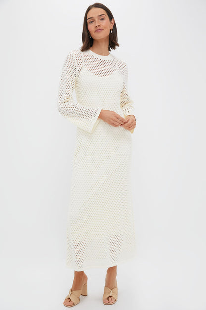 Cream Knit Amanyara Maxi Dress