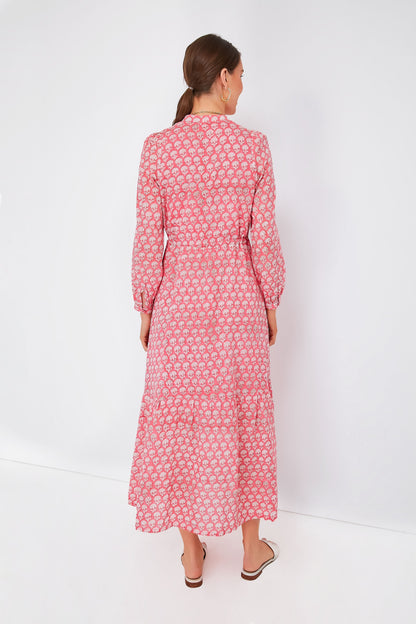 Crescent Flower Bon Pink Frances 3 Dress