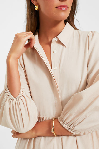 Sandstone Cotton Mabel Maxi Dress