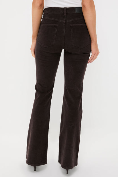 Mocha Kinsley Mid Rise Ultra Flare Cord