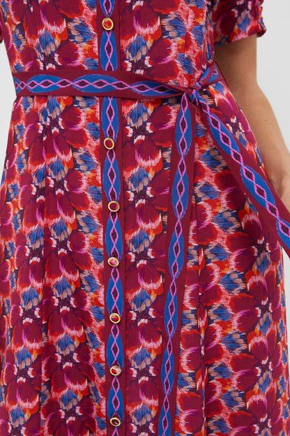 Quail Magenta Vanessa-D Midi Dress