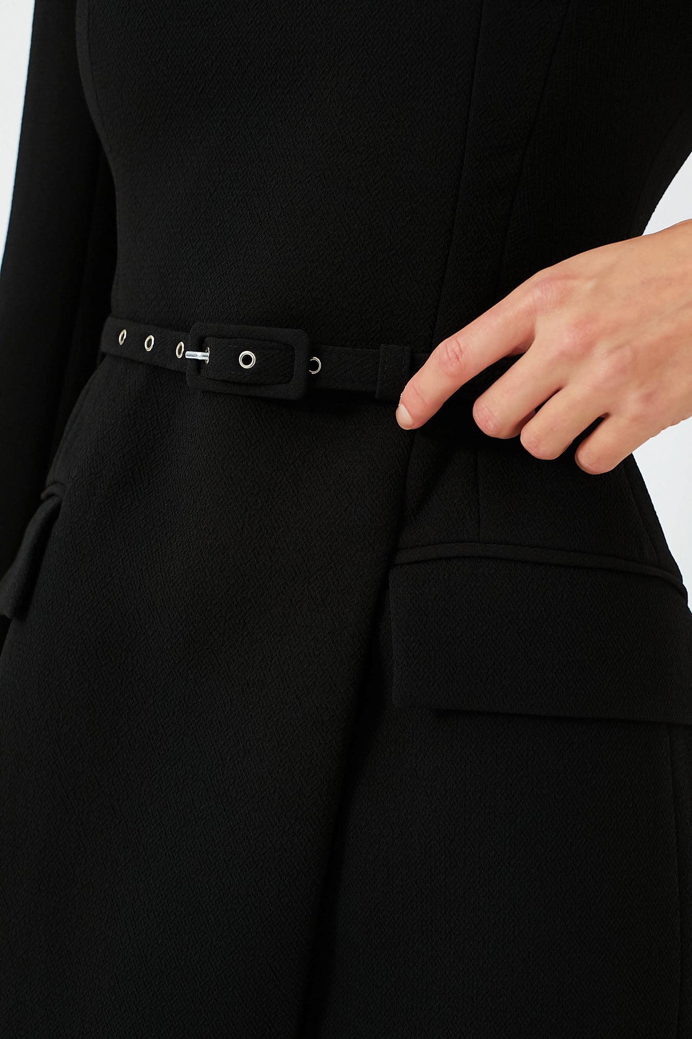Black Kalonice Midi Dress