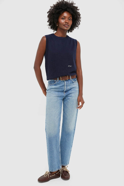 Navy Cashmere Shell