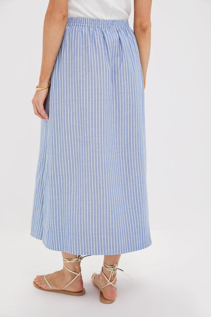 Blue Stripe Athena Skirt