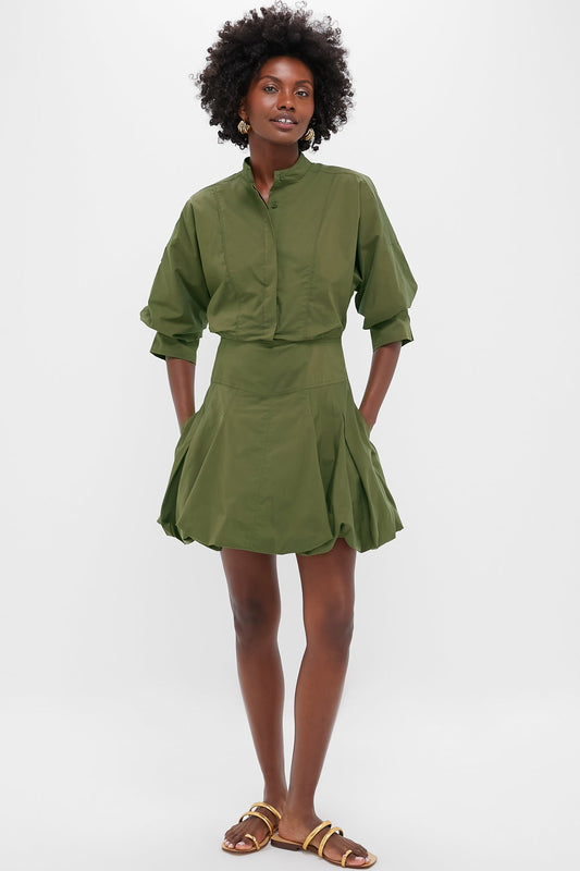 Olive Effie Bubble Mini Dress