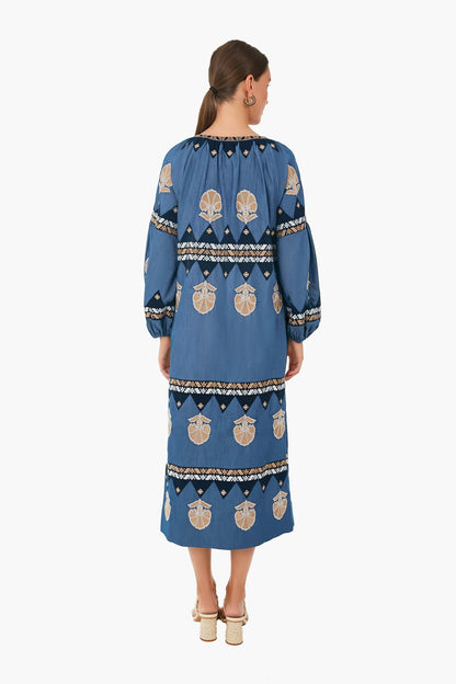 Chambray Blue Tula Long Dress