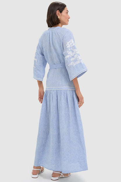 Light Denim Swan Dress