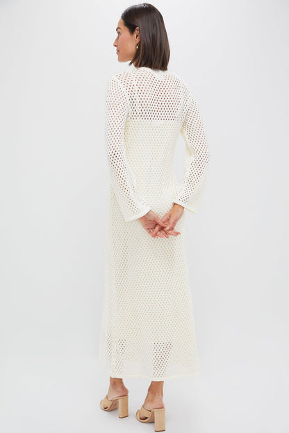 Cream Knit Amanyara Maxi Dress