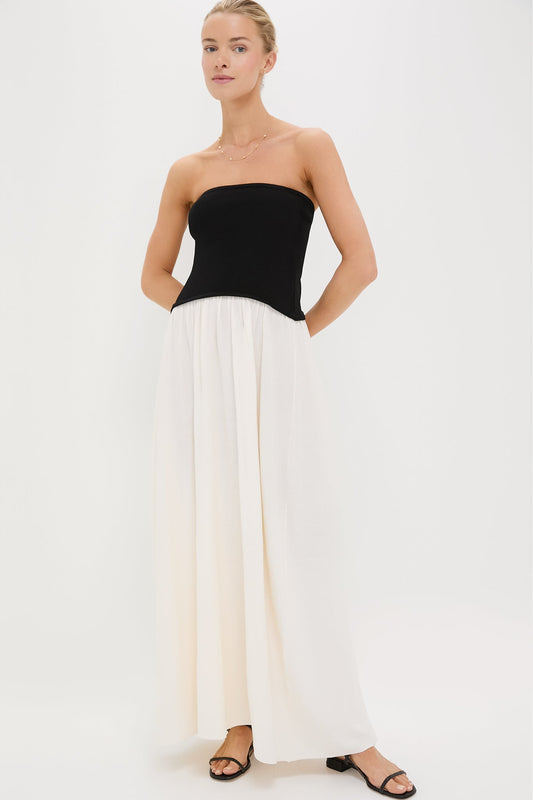Brule & Noir Strapless Soglio Dress
