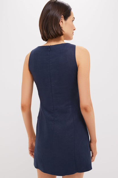 Navy Ambra Mini Dress